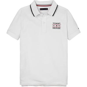 Tommy Hilfiger Polo - Wit m. Logo - Tommy Hilfiger - 4 jaar (104) - Polo