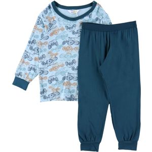 Joha Pyjama set - Viscose/Bamboe - Blauw m. ATV - Joha - 90 - Pyjama - Tweedelig