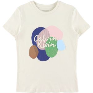 Calvin Klein T-Shirt - Multi Colour Grafisch - Tortelduif - Calvin Klein - 8 jaar (128) - T-Shirts