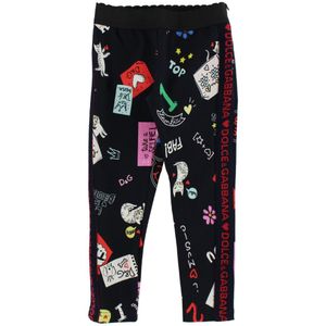 Dolce & Gabbana Leggings - Navy m. Print - Dolce & Gabbana - 10 jaar (140) - Leggings