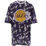 New Era - Los Angeles Lakers - T-shirt - Oversized - Mesh - 100% Polyester