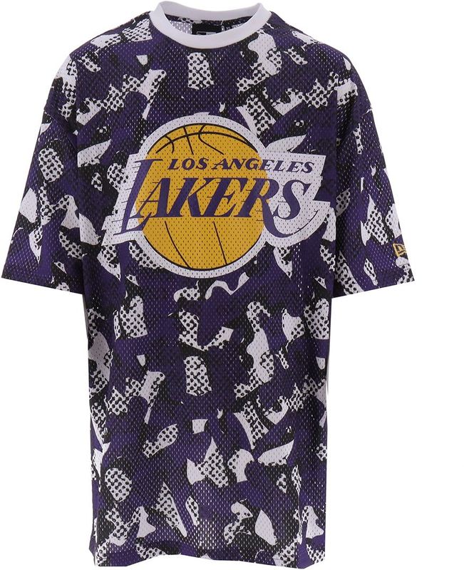 New Era - Los Angeles Lakers - T-shirt - Oversized - Mesh - 100% Polyester