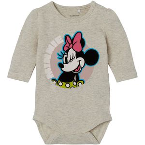 Name It Romper l/s - NbfJerri - Minnie - Peyote Melange - Name It - 56 - Romper L/S