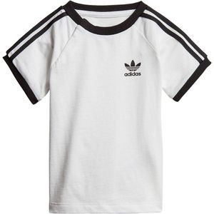 adidas Originals T-Shirt - 3 strepen - Wit m. Logo - adidas Originals - 1½ jaar (86) - T-Shirt