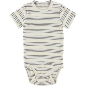 Sofie Schnoor Romper s/s - Modaal - Antique White W. Blue - Sofie Schnoor - 62 - Romper S/S