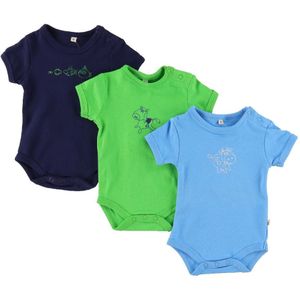 Pippi Romper - 1 st. - Assorti - K/Æ - Vlak m. Print - Pippi Baby - 50 - Romper S/S