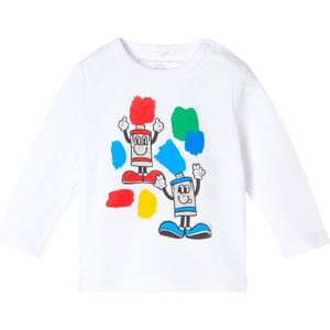 Stella McCartney Kids Blouse - Schilderen Friends - Off-White - Stella McCartney Kids - 68 - Shirts