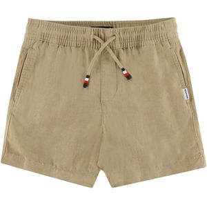 Tommy Hilfiger Shorts - Linnen - Sandelhout Khaki - Tommy Hilfiger - 4 jaar (104) - Shorts