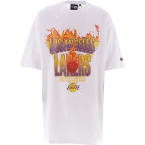 New Era T-Shirt - NBA - Lakers - Wit - New Era - M - Medium - T-Shirts