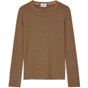 Mads Nørgaard Blouse - Rib - Viscose - Talika - Hermelijn/Black - Mads Nørgaard - 10 jaar (140) - Shirts