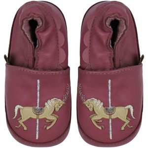 Melton Leren Slippers - Carousel - Rood Violet - Melton - 20/21 - Leren schoenen