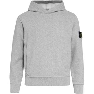Stone Island Hoodie - Grijs Gevlekt - Stone Island - 8 jaar (128) - Hoodie