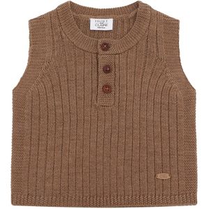 Hust and Claire Vest - Gebreid - HCEdi - Wool Rib Gebreid - Coca - Hust and Claire - 1½ jaar (86) - Vest