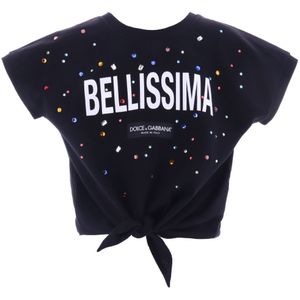 Dolce & Gabbana T-Shirt - Light Therapie - Zwart m. Stippen - Dolce & Gabbana - 5 jaar (110) - T-Shirts