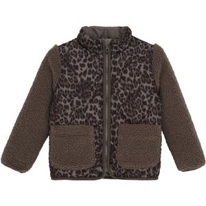 Minymo Jas - Chocolate Chip m. Luipaardprint - Minymo - 6 jaar (116) - Zomerjas