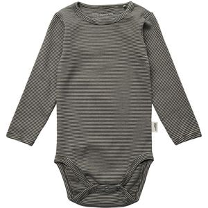 Sofie Schnoor Romper L/æ - August - Bos Green m. Strepen - Sofie Schnoor - 56 - Romper L/S