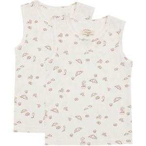 VACVAC Onderhemden - Carl - Rib - 2-pack - BakkersGonnaBake Aop - VACVAC - 2 jaar (92) - Onderhemd