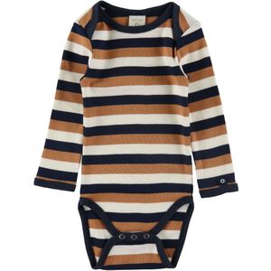 Smallstuff Romper l/s - Navy/Rozenbottelstreep - Smallstuff - 56 - Romper L/S
