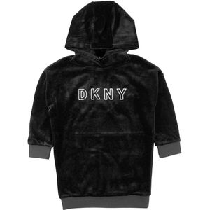 DKNY Velours Jurk - Zwart - DKNY - 14 jaar (164) - Jurk