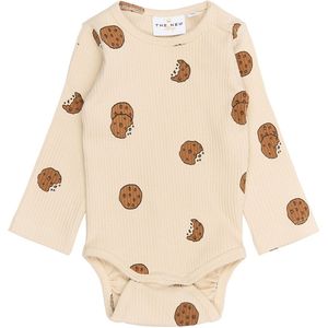 The New Siblings Romper l/s - Rib - TnsbRyan - Gardenia AOP - The New - 68 - Romper L/S