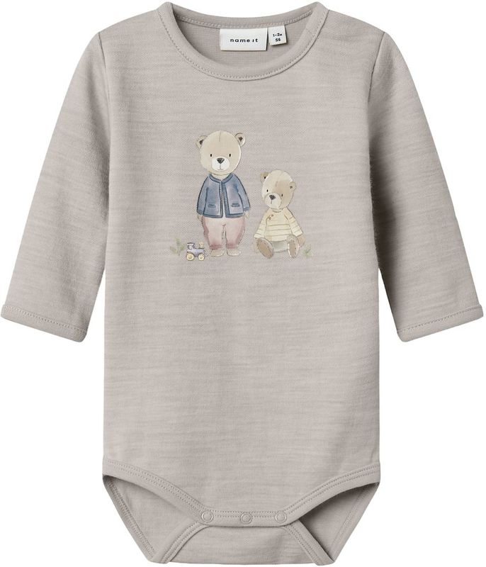 Name It - NbnWup - Romper L/S - Parelmoer Cloud - Wol/Katoen