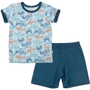Joha Pyjama set - 2-delig - Viscose/Bamboe - Blauw m. ATV - Joha - 90 - Pyjama - Tweedelig