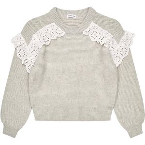 Designers Remix Blouse - Wol - Gebreid - Carmen - Havermout - Designers Remix - 12 jaar (152) - Shirts