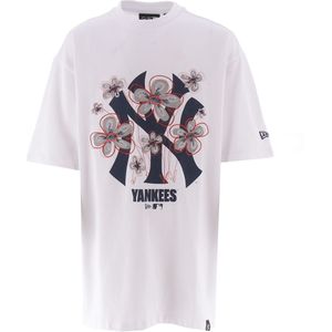 New Era T-Shirt - Floral - Wit - New Era - S - Small - T-Shirts