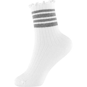 Name It Sokken - Rib - NkfSille - Bright White/Grey Melange - Name It - 31/33 - Sokken