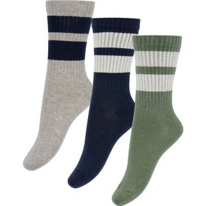 MP Sokken - Rib - 3-pack - Anker - Lichtbruin Gevlekt - MP - 25/28 - Sokken