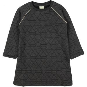 En Fant Jurk - Donkergrijs m. Patroon - En Fant - 68 - Jurk