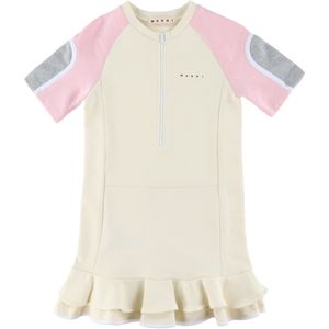 Marni Sweatjurk - Hangtag Yellow m. Roze - Marni - 10 jaar (140) - Jurk