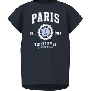 Name It T-Shirt - Dark Sapphire/Paris - Name It - 6 jaar (116) - T-Shirts