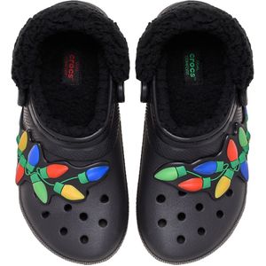 Crocs - Classic Lined Holiday Lights - Klompen - Zwart - Unisex