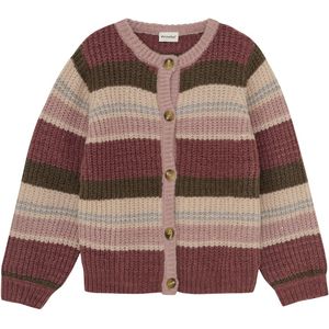 Minymo Cardigan - Gebreid - Houtroos - Minymo - 4 jaar (104) - Cardigan