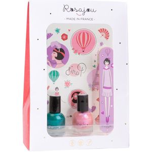 Rosajou Nagellak m. Nagelvijl enz. - 4 Onderdelen - Paon/Magie - Rosajou - OneSize - Nagellak