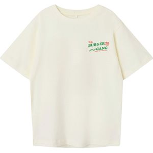 Name It T-Shirt - NkmOveryn - Cloud Danser/Burger - Name It - 6 jaar (116) - T-Shirts