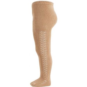 Condor Panty's m. Pointelle - Licht Bruin - Condor - 0-3 mnd - Panty's