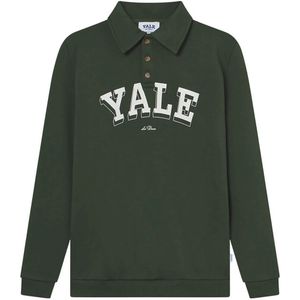 Les Deux Sweatshirt - Polo - Yale - Groen/Ivory - Les Deux - 134/140 - Sweatshirt