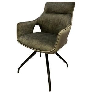 Teakea - Nola swivel armchair - Green velvet