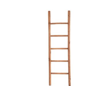 Teakea - Teakhouten decoratie ladder | Naturel Teak | 50x5x175