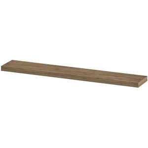 Teakea - Wandplank decor 32mm 3-zijdig afgekant zonder blinde bev | 60 x 35 x 3,2 cm