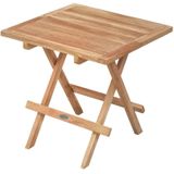 Teakea - Tuin Teak Bijzettafel Inklapbaar 50x50x45 | Picknick Tuintafeltje