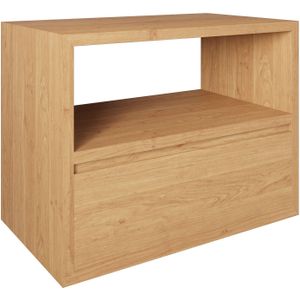 Teakea Sanne | Massief Eiken Zwevend Badmeubel | Meerdere Maten-120x45x60-Mist 5 %