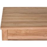 Teakea - Teak salontafel met lade en onderblad | Vierkant | 50x50x45