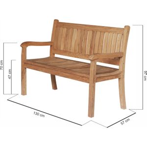 Teakea - Beaufort Teak Tuinbank 130 cm breed