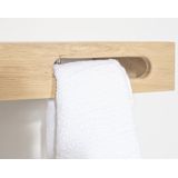 Teakea - Wastafel Athene Messing | met handdoek uitsparing | Complete set | 120x40 | Onbehandeld