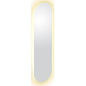 Teakea - Clou - Look At Me Ovale Spiegel, Met 2700k Led-verlichting, Ip44, Satijnrand
