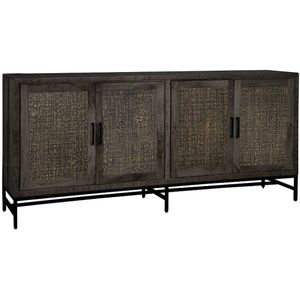 Teakea - RENEW CARINI BLACK | DRESSOIR WANDMEUBEL | 200X45X90