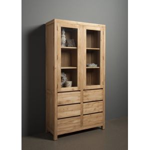 Teakea - Corona | Teak vitrine | 100x40x190